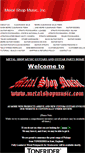 Mobile Screenshot of metalshopmusic.com